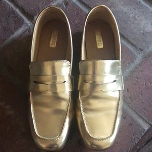 Forever 21 Gold Loafers